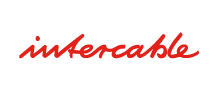 Logo of Intercable. In red.